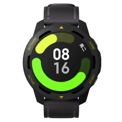 For Xiaomi Watch S1 Active / Watch Color 2 Protective Cover Hard PC Watch Case Hollow Frame+Yellow