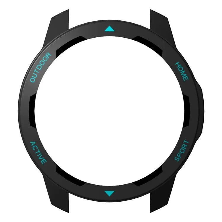 For Xiaomi Watch S1 Active / Watch Color 2 Protective Cover Hard PC Watch Case Hollow Frame+Blue