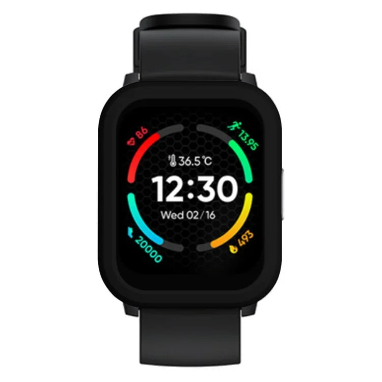 For Realme TechLife Watch S100 Hard PC Edge Protector Hollow Frame Watch Case