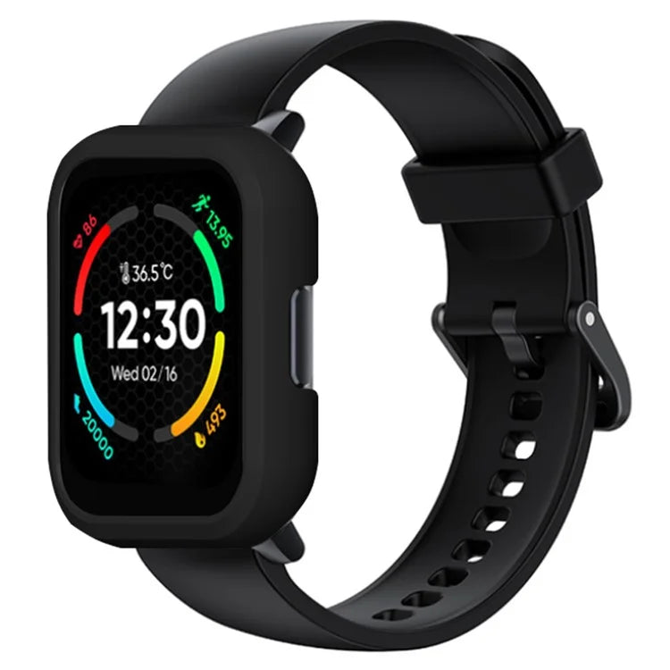 For Realme TechLife Watch S100 Hard PC Edge Protector Hollow Frame Watch Case