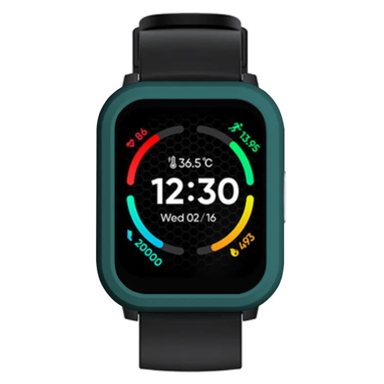 For Realme TechLife Watch S100 Hard PC Edge Protector Hollow Frame Watch Case