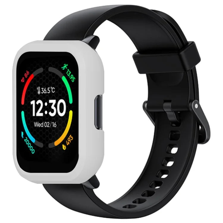 For Realme TechLife Watch S100 Hard PC Edge Protector Hollow Frame Watch Case