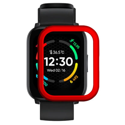 For Realme TechLife Watch S100 Hard PC Edge Protector Hollow Frame Watch Case
