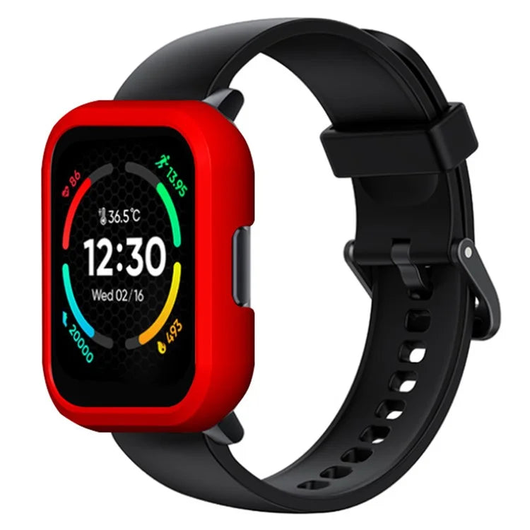 For Realme TechLife Watch S100 Hard PC Edge Protector Hollow Frame Watch Case