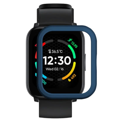 For Realme TechLife Watch S100 Hard PC Edge Protector Hollow Frame Watch Case