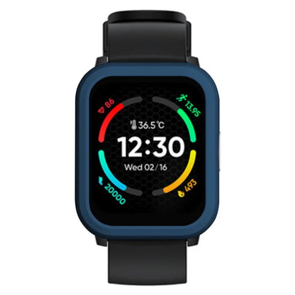 For Realme TechLife Watch S100 Hard PC Edge Protector Hollow Frame Watch Case