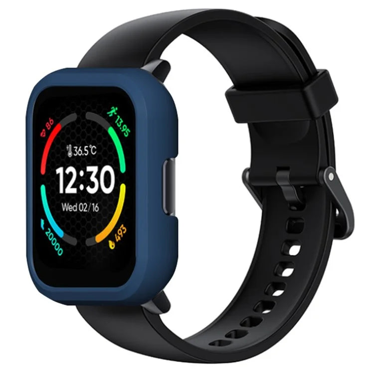 For Realme TechLife Watch S100 Hard PC Edge Protector Hollow Frame Watch Case