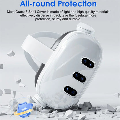 AOLION AL-Q113 For Meta Quest 3 Anti-scratch Shell VR Headset Hard PC Protective Case