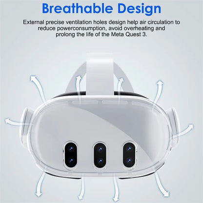 AOLION AL-Q113 For Meta Quest 3 Anti-scratch Shell VR Headset Hard PC Protective Case