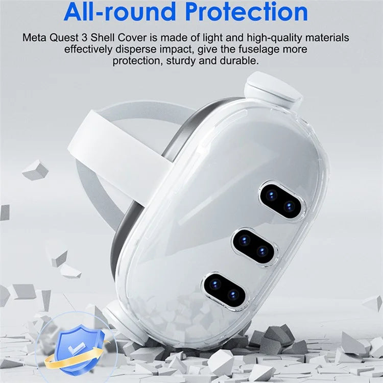 AOLION AL-Q113 For Meta Quest 3 Anti-scratch Shell VR Headset Hard PC Protective Case