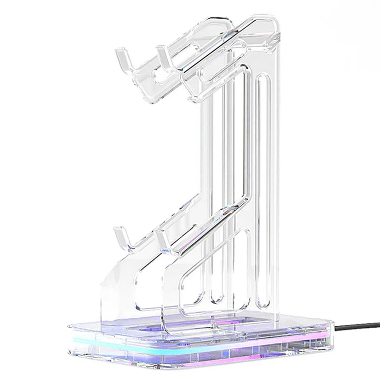 AOLION AL-XB2313 For PS4 / PS5 / Xbox Double Layers Console Rack Game Controller Holder with 2 USB Ports