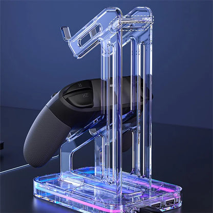 AOLION AL-XB2313 For PS4 / PS5 / Xbox Double Layers Console Rack Game Controller Holder with 2 USB Ports