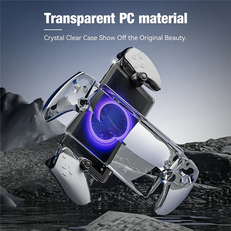 JYS P5187 For PS5 Portal Game Controller Crystal Clear Anti-Scratch PC Protective Case