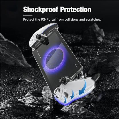JYS P5187 For PS5 Portal Game Controller Crystal Clear Anti-Scratch PC Protective Case