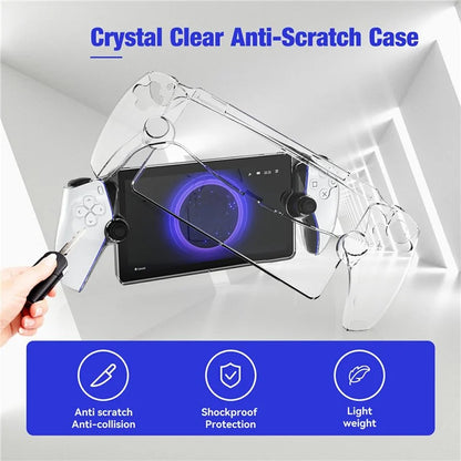 JYS P5187 For PS5 Portal Game Controller Crystal Clear Anti-Scratch PC Protective Case