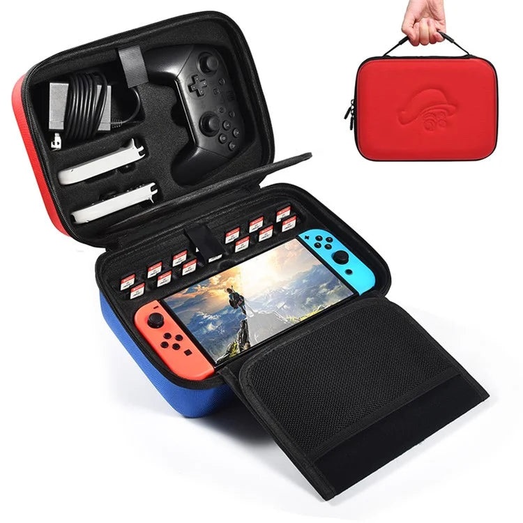 DEVASO Storage Bag for Nintendo Switch / OLED Gamepad Controller PU Leather Carrying Case