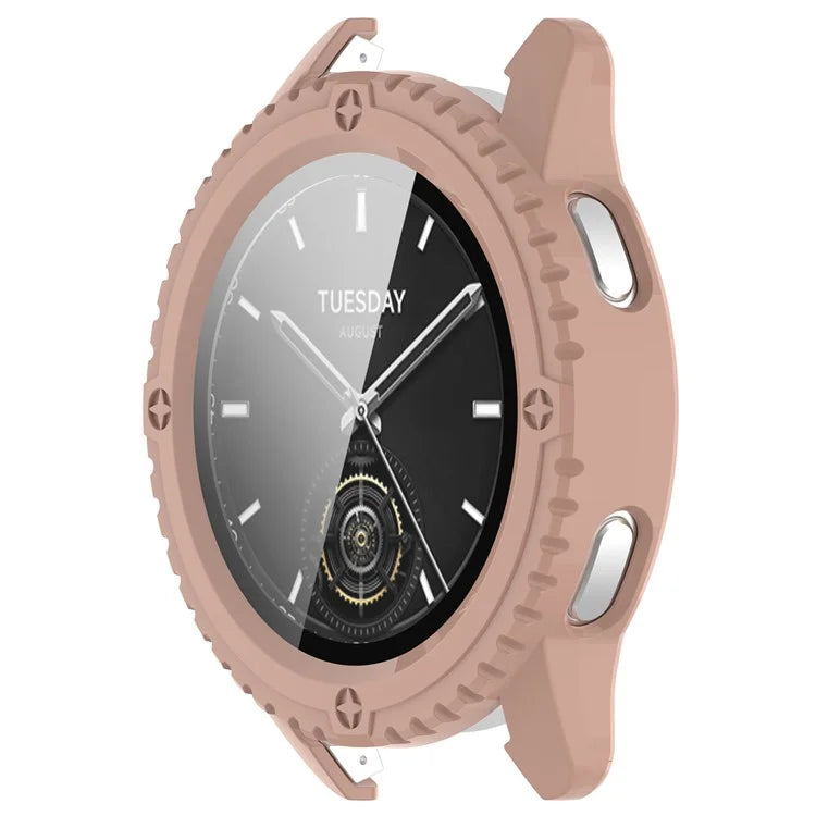 For Xiaomi Watch S3 Protective Cover Hard PC Watch Case  with Tempered Glass Screen Protector