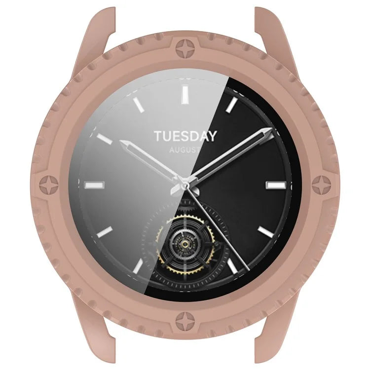 For Xiaomi Watch S3 Protective Cover Hard PC Watch Case  with Tempered Glass Screen Protector