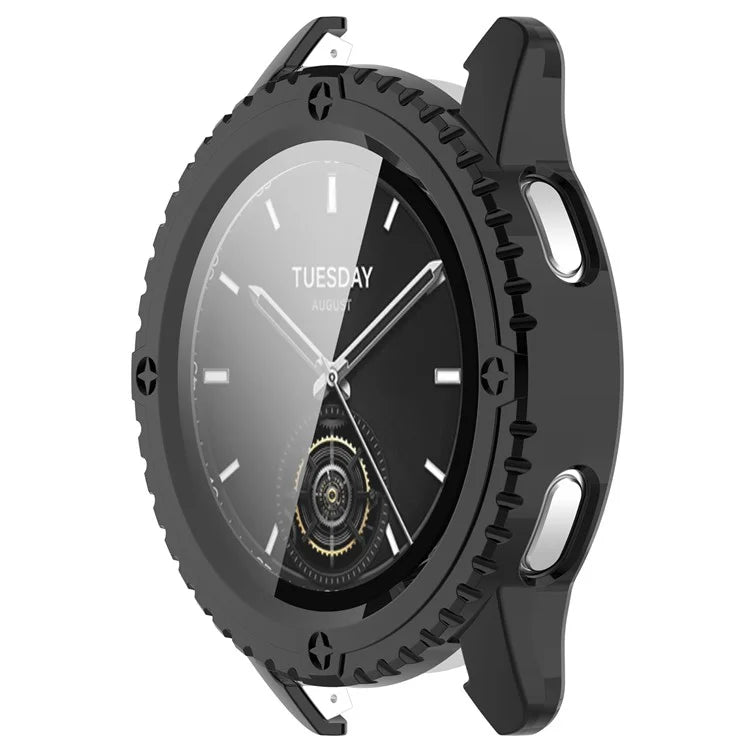 For Xiaomi Watch S3 Protective Cover Hard PC Watch Case  with Tempered Glass Screen Protector