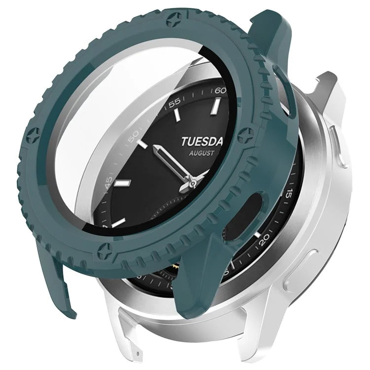 For Xiaomi Watch S3 Protective Cover Hard PC Watch Case  with Tempered Glass Screen Protector