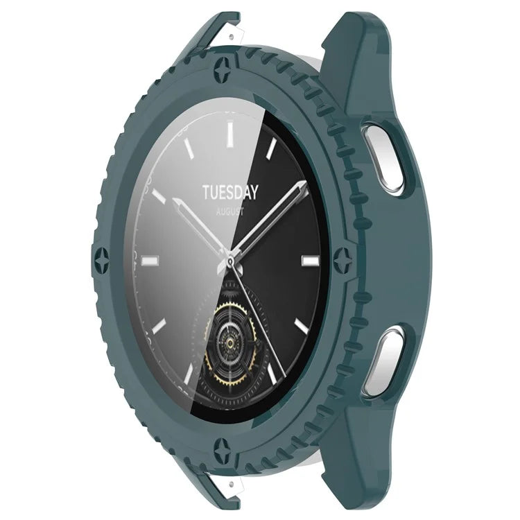 For Xiaomi Watch S3 Protective Cover Hard PC Watch Case  with Tempered Glass Screen Protector