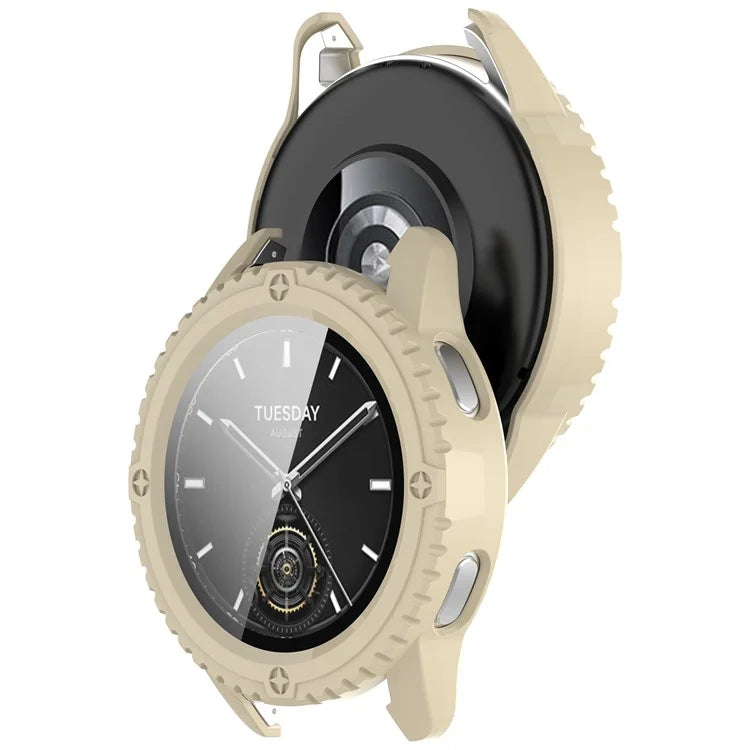 For Xiaomi Watch S3 Protective Cover Hard PC Watch Case  with Tempered Glass Screen Protector