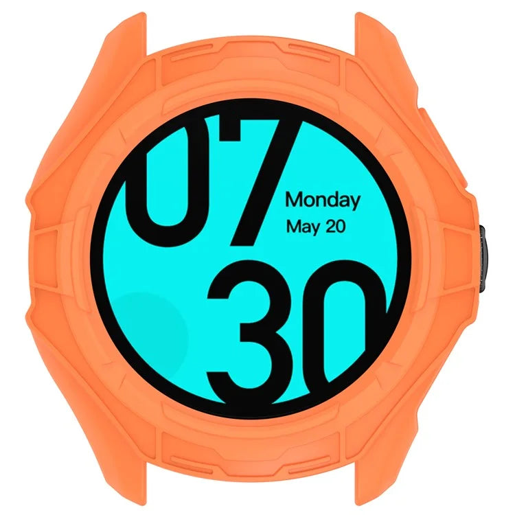 For TicWatch Pro 5 Shockproof TPU Watch Frame Case Half-Wrapped Smartwatch Protector