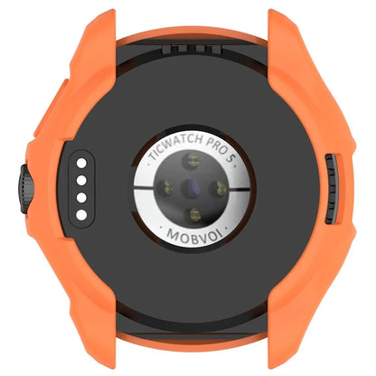 For TicWatch Pro 5 Shockproof TPU Watch Frame Case Half-Wrapped Smartwatch Protector
