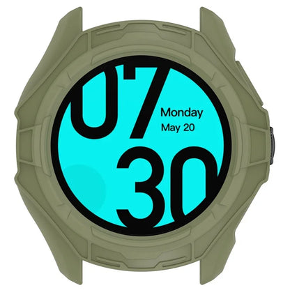 For TicWatch Pro 5 Shockproof TPU Watch Frame Case Half-Wrapped Smartwatch Protector
