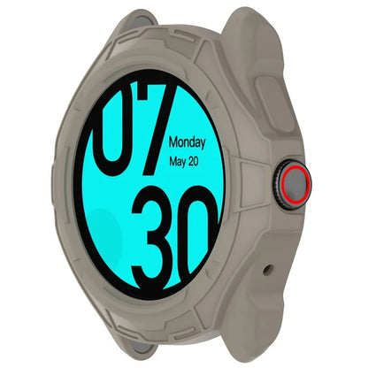 For TicWatch Pro 5 Shockproof TPU Watch Frame Case Half-Wrapped Smartwatch Protector