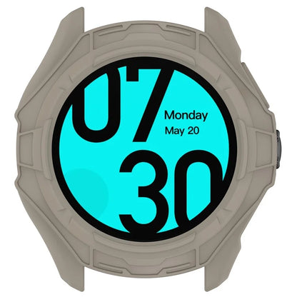 For TicWatch Pro 5 Shockproof TPU Watch Frame Case Half-Wrapped Smartwatch Protector