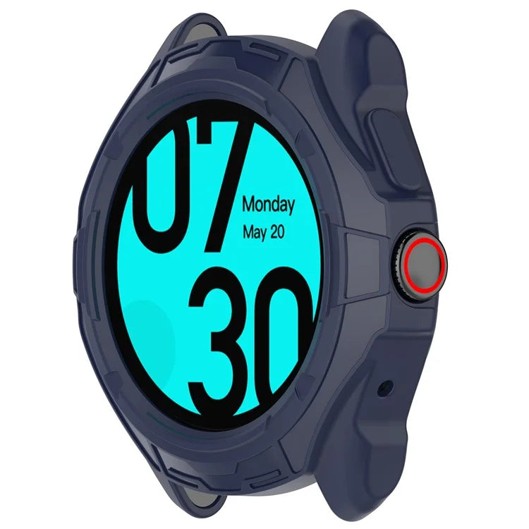 For TicWatch Pro 5 Shockproof TPU Watch Frame Case Half-Wrapped Smartwatch Protector
