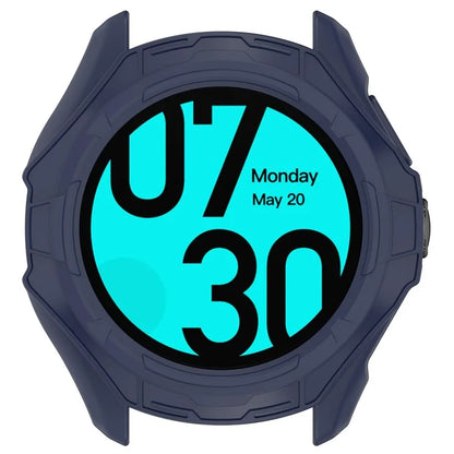For TicWatch Pro 5 Shockproof TPU Watch Frame Case Half-Wrapped Smartwatch Protector