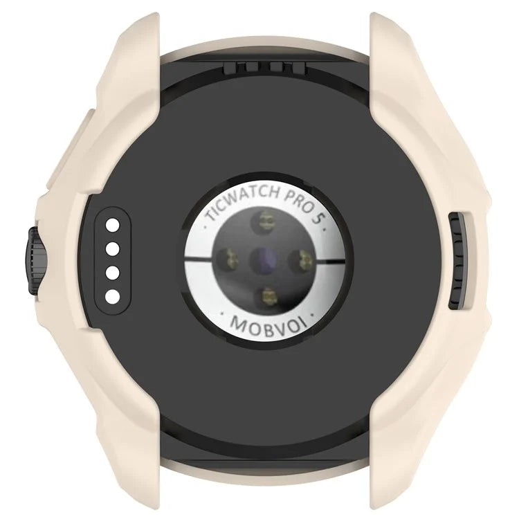 For TicWatch Pro 5 Shockproof TPU Watch Frame Case Half-Wrapped Smartwatch Protector