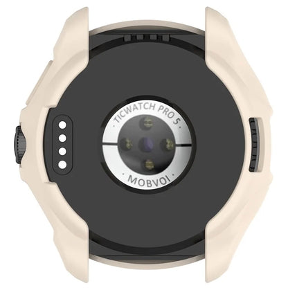 For TicWatch Pro 5 Shockproof TPU Watch Frame Case Half-Wrapped Smartwatch Protector