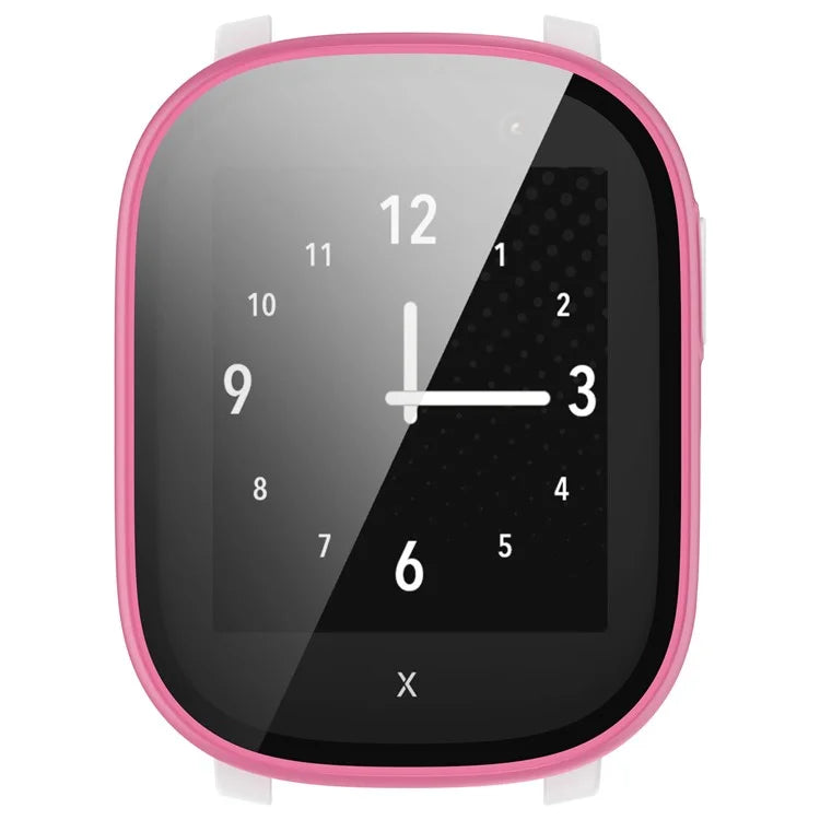 Hard PC Cover for Xplora X6 Play Watch Case with Tempered Glass Screen Protector