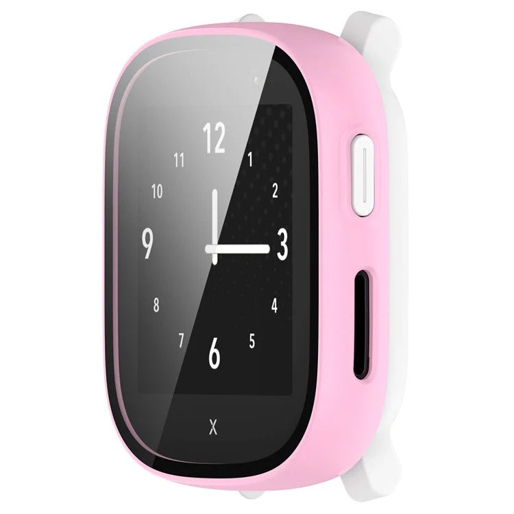 Hard PC Cover for Xplora X6 Play Watch Case with Tempered Glass Screen Protector