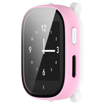 Hard PC Cover for Xplora X6 Play Watch Case with Tempered Glass Screen Protector