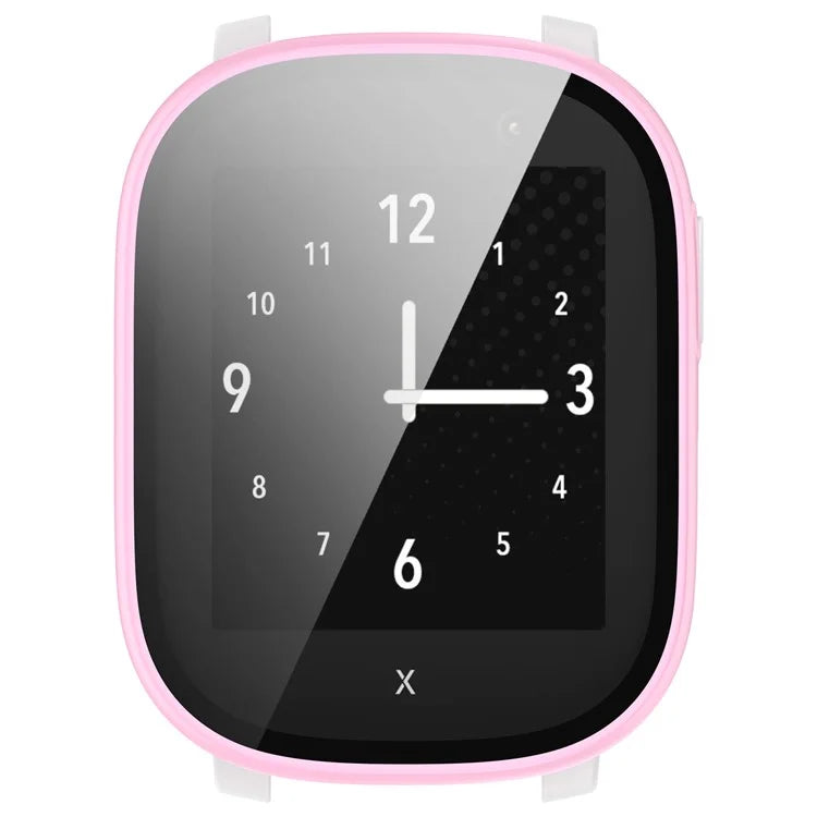 Hard PC Cover for Xplora X6 Play Watch Case with Tempered Glass Screen Protector