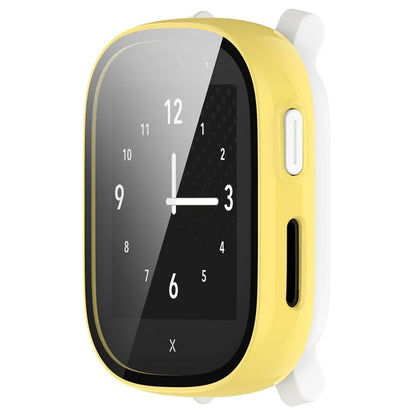 Hard PC Cover for Xplora X6 Play Watch Case with Tempered Glass Screen Protector