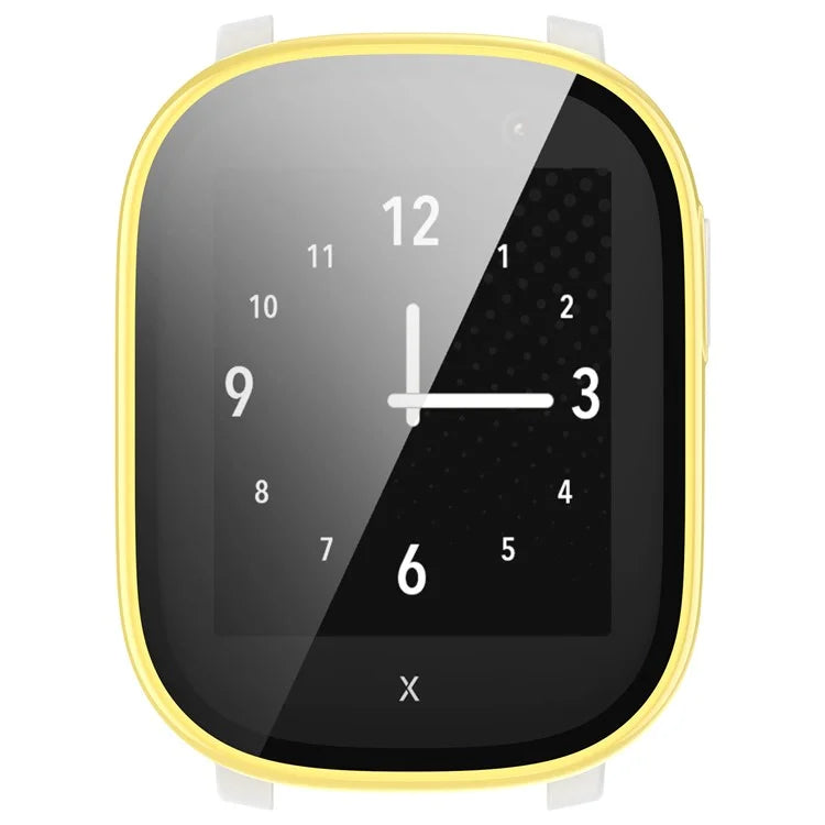 Hard PC Cover for Xplora X6 Play Watch Case with Tempered Glass Screen Protector