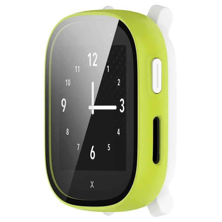 Hard PC Cover for Xplora X6 Play Watch Case with Tempered Glass Screen Protector