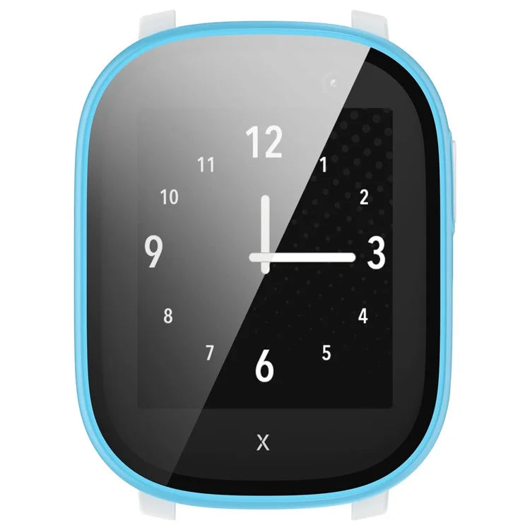 Hard PC Cover for Xplora X6 Play Watch Case with Tempered Glass Screen Protector