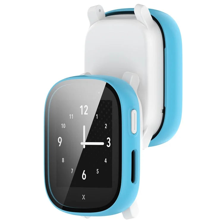 Hard PC Cover for Xplora X6 Play Watch Case with Tempered Glass Screen Protector