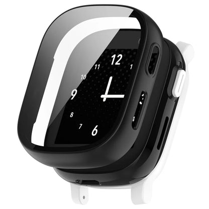 Hard PC Cover for Xplora X6 Play Watch Case with Tempered Glass Screen Protector