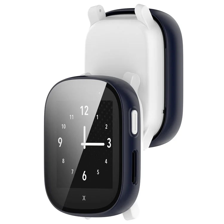 Hard PC Cover for Xplora X6 Play Watch Case with Tempered Glass Screen Protector