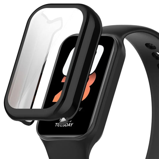For Xiaomi Smart Band 8 Active / Redmi Band 2 TPU Watch Case Electroplating Frame Cover