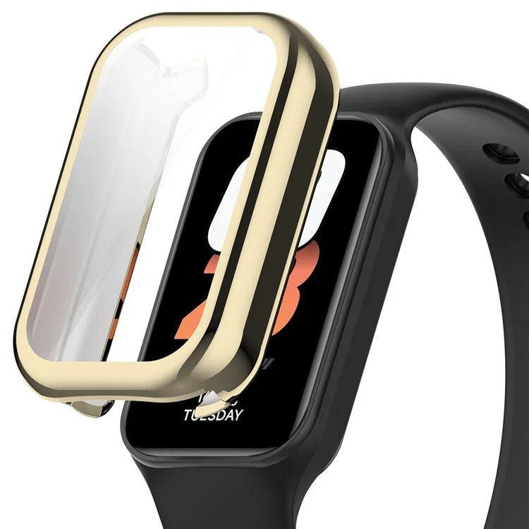 For Xiaomi Smart Band 8 Active / Redmi Band 2 TPU Watch Case Electroplating Frame Cover