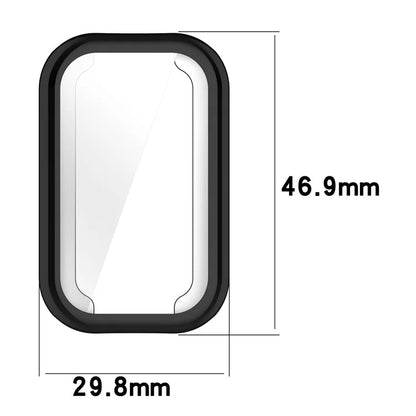 For Xiaomi Smart Band 8 Active / Redmi Band 2 TPU Watch Case Electroplating Frame Cover