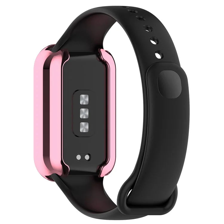 For Xiaomi Smart Band 8 Active / Redmi Band 2 TPU Watch Case Electroplating Frame Cover